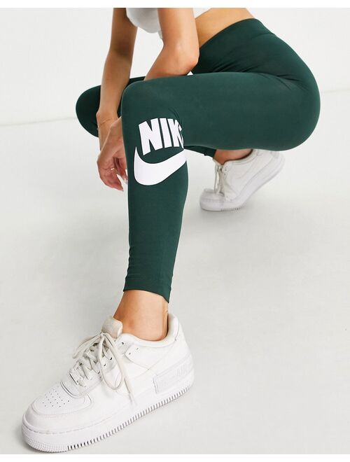 Nike Essential futura high-rise leggings in green