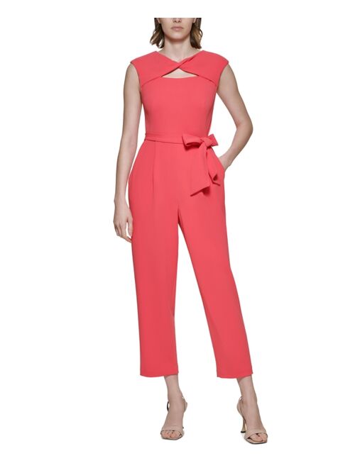 Calvin Klein Women's Twisted Cropped Jumpsuit