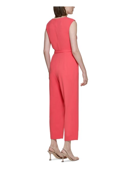 Calvin Klein Women's Twisted Cropped Jumpsuit
