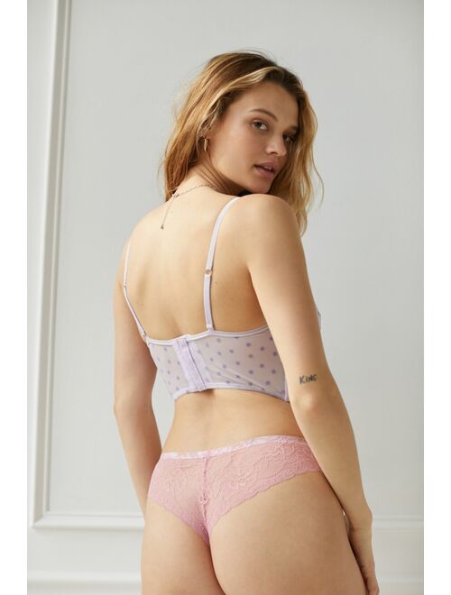 Out From Under Nina Laser-Cut Lace-Back Cheeky Hipster