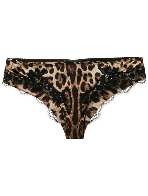 Dolce & Gabbana leopard print briefs