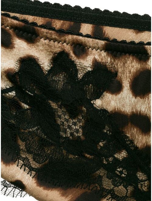 Dolce & Gabbana leopard print briefs