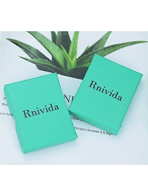 Rnivida Stunning Stainless Steel Inside-Out Crystal Cz Hoop Earrings for Women