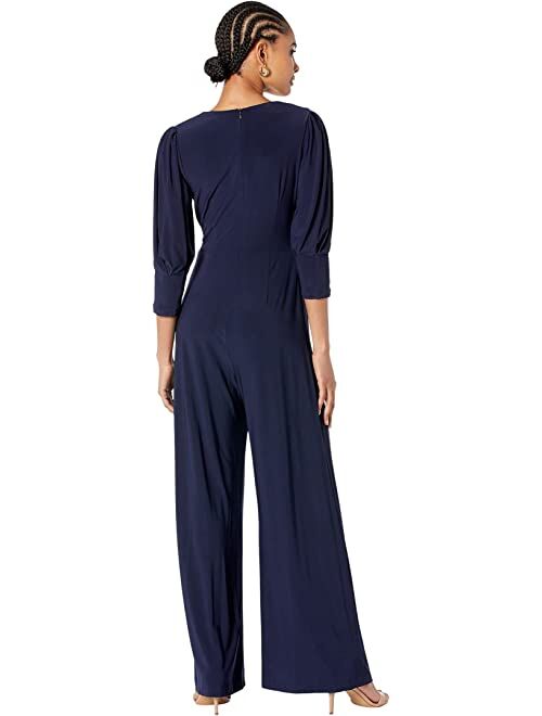 Vince Camuto Puff Sleeve Tie Waist Jumpsuit