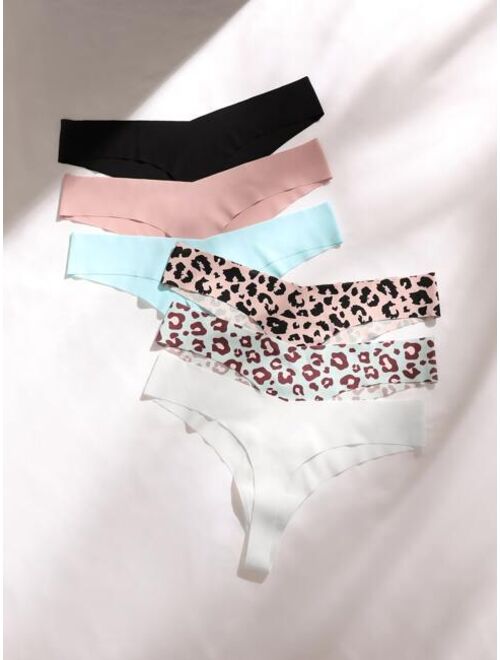 Shein 6pack Leopard No Show Panty Set