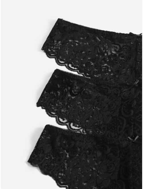 Shein 7pack Floral Lace Panty Set
