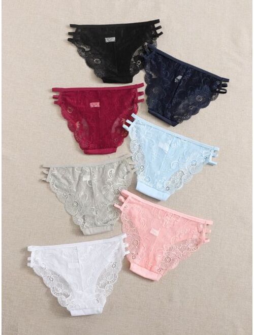 Shein 7pack Cut out Detail Panty Set