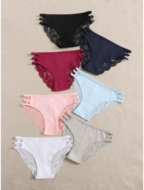 Shein 7pack Cut out Detail Panty Set
