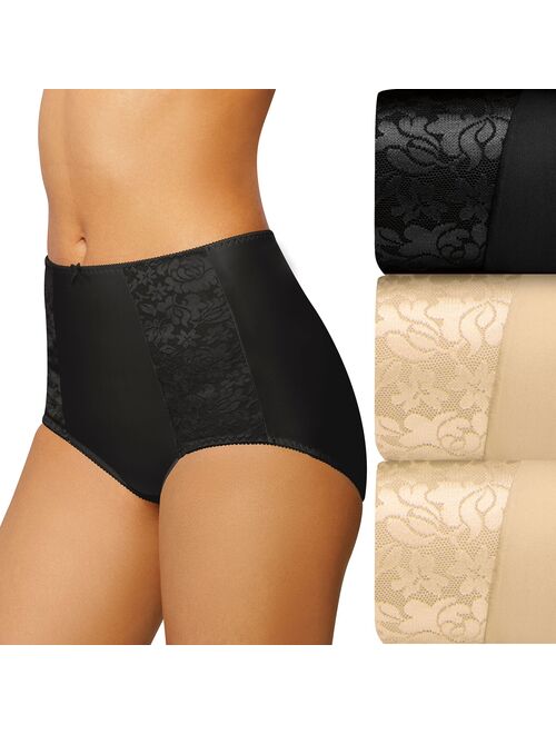 Women's Bali 3-pack Double Support Brief Panty Set DFDBB3