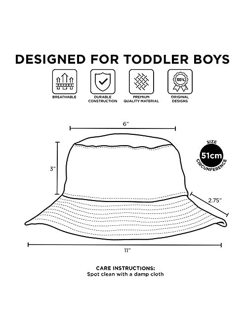 DC Comics Toddler Sunhat, Batman Kids Bucket Hat and Matching Boys Baseball Cap for Beach, Age 2-4
