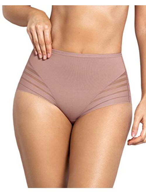 Leonisa Women's Lace Stripe Undetectable Panty