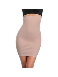 Joyshaper High Waist Half Slips for Women Under Dresses Tummy Control Shapewear Slip Slimming Body Shaper