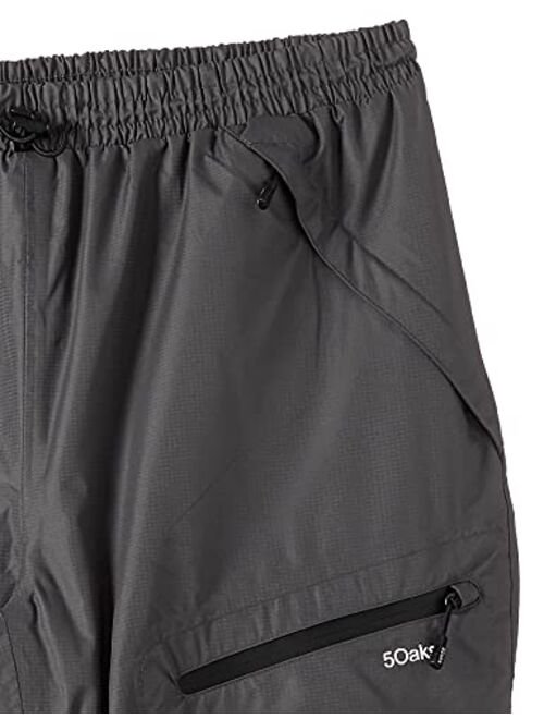 5Oaks Men's Waterproof Comfort-Fit Rain Over Pants