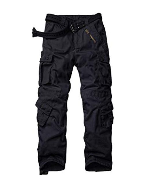 Buy AKARMY Men's Ripstop Wild Cargo Pants, Relaxed Fit Hiking Pants ...