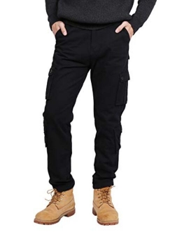 iCKER Mens Cargo Pants Casual Camo Military Multi Pocket Outdoor Work Pants