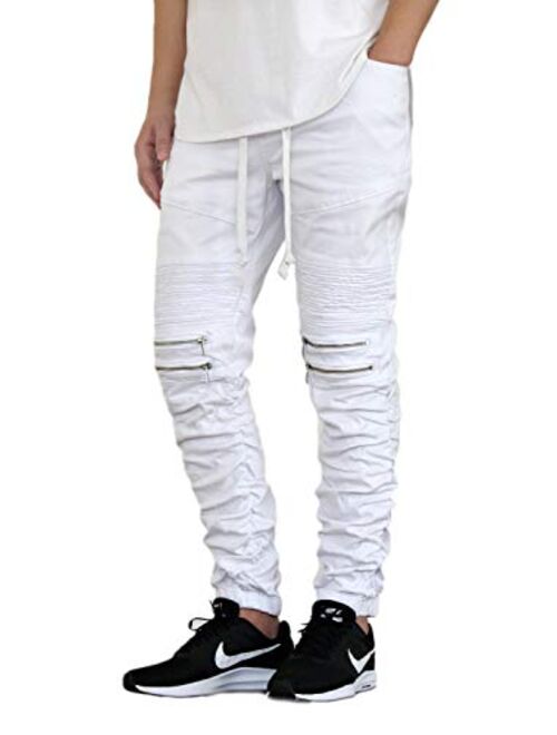 AIRNINE Men's Premium Twill Drop Crotch Jogger Pants S-5XL