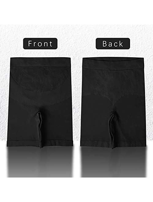 AMPOSH Women's Maternity Shapewear Seamless High Waisted Pregnancy Underwear Mid-Thigh Belly Support Panties