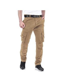 Crazyfire Men's Hiking Pants Outdoor Ripstop Cargo Pants Multi-Pocket Military Casual Work Trousers