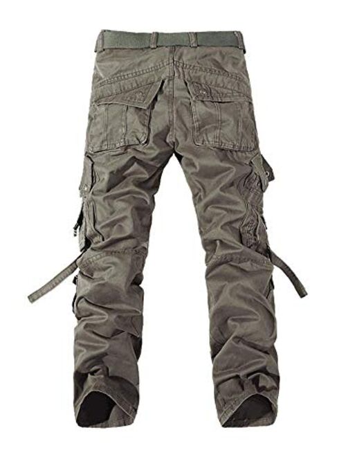 AKARMY Men's Casual Pants, Outdoor Streetwear Techwear Pants for Men, Cargo Pants with Multi-Pocket