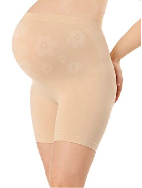 ANGOOL Maternity Shapewear Seamless and Soft High Waist Support Pregnancy Panties for Dresses