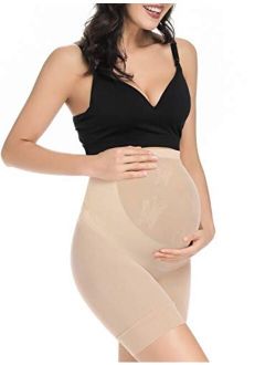 KIM S Women's Seamless Maternity Shapewear for Dresses, Mid-Thighs Pregnancy Underwear