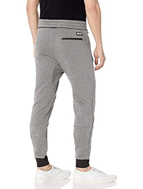 BROOKLYN ATHLETICS Men's Fleece Jogger Pants Active Zipper Pocket Sweatpants
