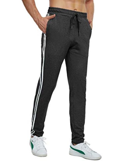 Boisouey Men's Athletic Workout Running Pants Training Joggers Sweatpants with Pockets