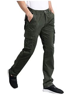 Eaglide Men's Outdoor Elastic Cargo Pant, Mens Pockets Cotton Tactical Pants