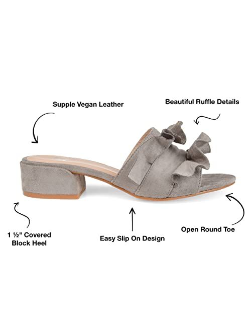 Journee Collection Slide-on Ruffle Mules