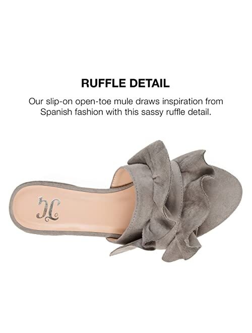 Journee Collection Slide-on Ruffle Mules