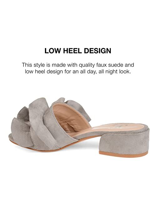 Journee Collection Slide-on Ruffle Mules