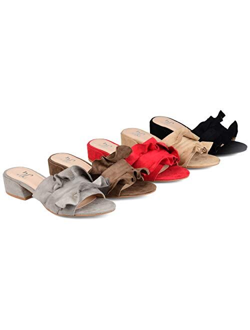 Journee Collection Slide-on Ruffle Mules