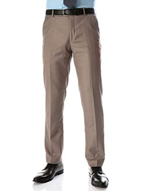 Ferrecci Men's Halo Slim Fit Flat-Front Dress Pants