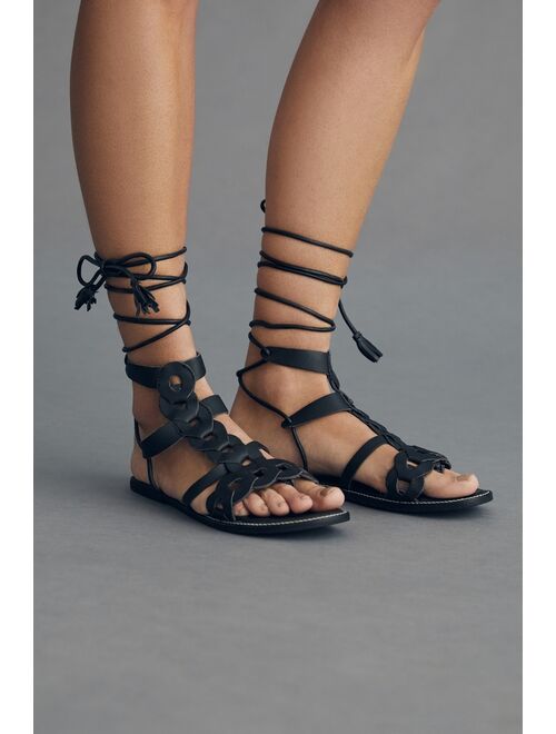 Pilcro Gladiator Tie-Up Sandals