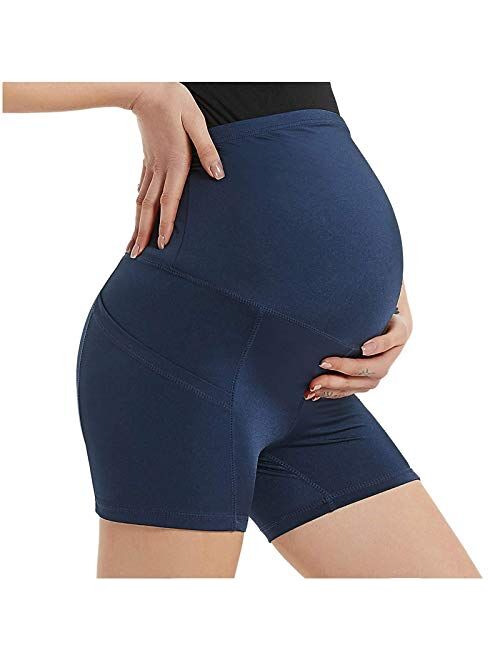 Mmknlrm Seamless Maternity Shapewear, High Waisted Butt Lift Mid-Thigh Pregnancy Underwear, Belly Support Prevent Chaffing Panties