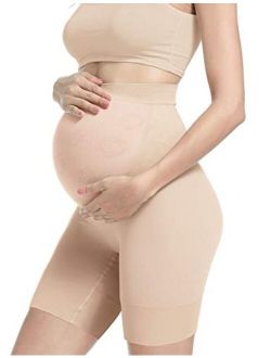 Vahina Maternity Shapewear Pregnancy High Waisted Mid-Thigh Soft Seamless Underwear