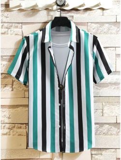 Guys Striped Shirt Without Tee