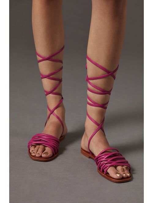 Pilcro Tie-Up Strappy Sandals