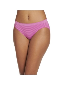 Smooth and Shine Seamfree Heathered Bikini Underwear 2186, available in extended sizes