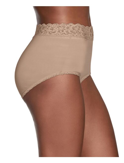 Vanity Fair Flattering Lace Stretch Brief Underwear 13281, also available in extended sizes