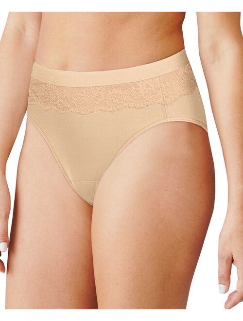 Bali Women's Light Leak Protection Hi-Cut Brief Period Underwear DFLLH1