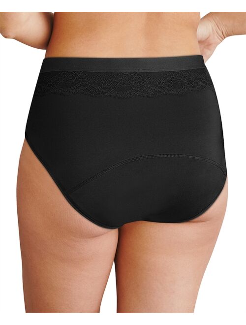 Buy Bali Women's Light Leak Protection Hi-Cut Brief Period Underwear DFLLH1 online | Topofstyle