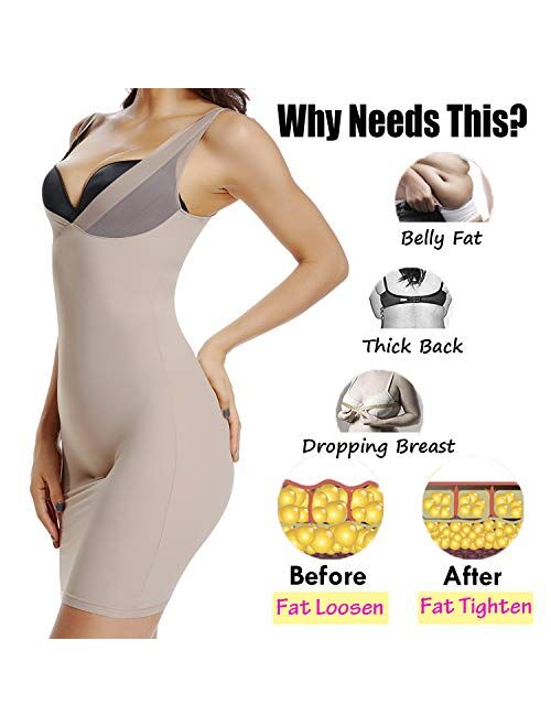 Joyshaper Full Slips for Women Under Dresses Tummy Control Dress Slip Shapewear Seamless Body Shaper Cami