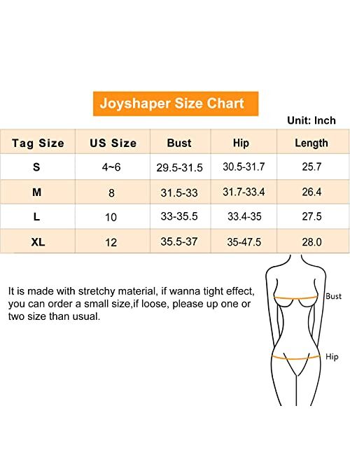 Joyshaper Womens Shapewear Slip Light Tummy Control Seamless Smooth Full Slip Body Shaper Mini Dress Spaghetti Straps Camisole