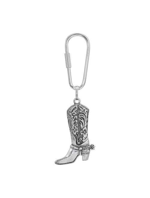 1928 Pewter Cowboy Boot Key Chain