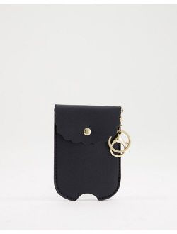 black sanitizer holder