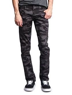 Victorious Mens Camouflage Skinny Fit Jeans