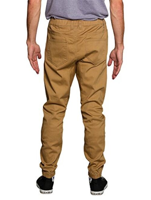 Victorious Mens Side Stripe Jogger Twill Pants