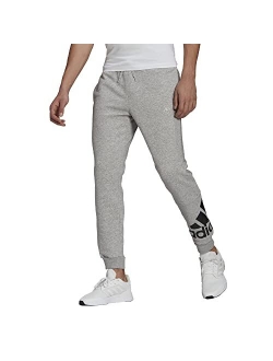 Men's Essentials Fleece Tapered Cuff Logo Pants