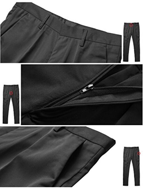 Match Men's Loose-Fit Wrinkle-Resistant Dress Pants M3#8072